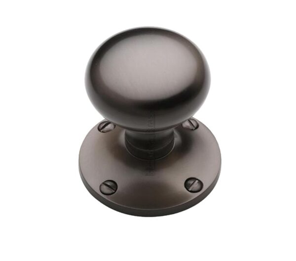 Heritage Brass Kensington Mortice Door Knobs, Matt Bronze (Sold In Pairs)