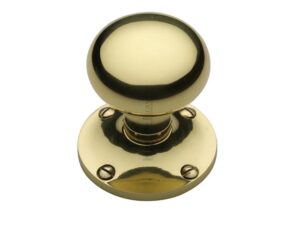 Heritage Brass Kensington Mortice Door Knobs, Polished Brass - (Sold In Pairs)