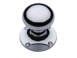 Heritage Brass Kensington Mortice Door Knobs, Polished Chrome (Sold In Pairs)