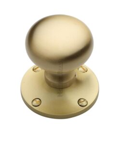 Heritage Brass Kensington Mortice Door Knobs, Satin Brass (Sold In Pairs)