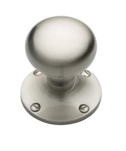 Heritage Brass Kensington Mortice Door Knobs, Satin Nickel (Sold In Pairs)