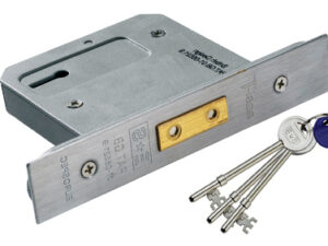 Eurospec Architectural 3 Lever Dead Locks, Silver Or Brass Finish