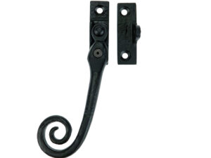 Ludlow Foundries Curly Tail Locking Casement Window Fastener (Left Or Right Hand), Black Antique