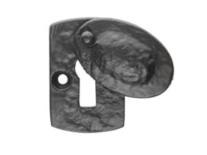 Ludlow Foundries Standard Profile Plaque Covered Escutcheon, Black Antique