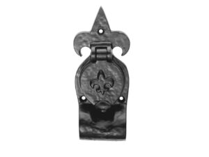 Ludlow Foundries Fleur De Lys Rim Cylinder Pull, Black Antique