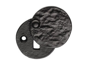 Ludlow Foundries Standard Profile Oval Shape Escutcheon, Black Antique