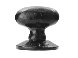 Ludlow Foundries Oval Shape Mortice Door Knob, Black Antique (Sold In Pairs)