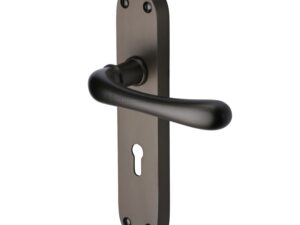 Heritage Brass Luna Matt Bronze Door Handles (Sold In Pairs)