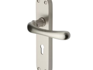 Heritage Brass Luna Satin Nickel Door Handles(Sold In Pairs)