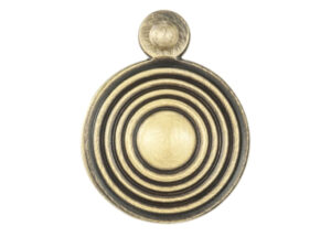 Queen Anne Reeded Covered Standard Profile Escutcheon, Florentine Bronze