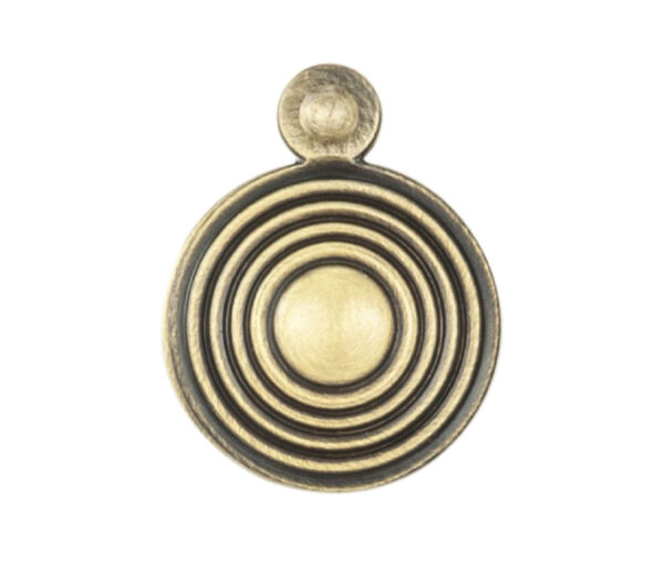 Queen Anne Reeded Covered Standard Profile Escutcheon, Florentine Bronze