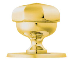 Octagonal Centre Door Knob, Pvd Stainless Brass