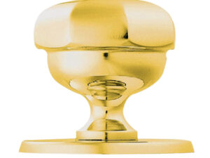 Octagonal Centre Door Knob, Pvd Stainless Brass