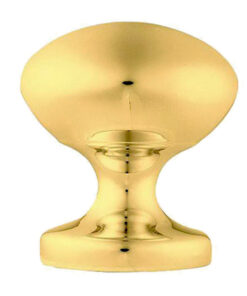 Easy Centre Door Knob, Polished Brass