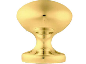 Easy Centre Door Knob, Polished Brass