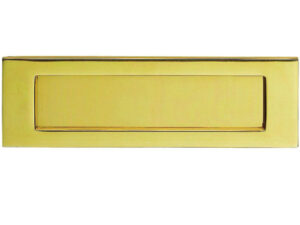 Plain Letter Plate (Multiple Sizes), Polished Brass