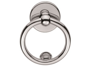 Ring Door Knocker, Polished Chrome