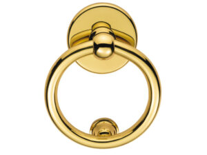 Ring Door Knocker, Polished Brass