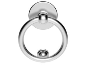 Ring Door Knocker, Satin Chrome