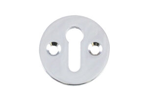 Round Flat Standard Profile Escutcheon (31Mm Diameter), Polished Chrome