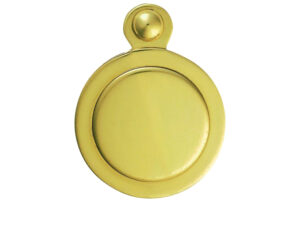 Covered Standard Profile Escutcheons, Polished Brass