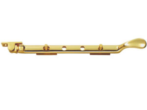 Victorian Casement Window Stays (8", 10" Or 12"), Polished Brass