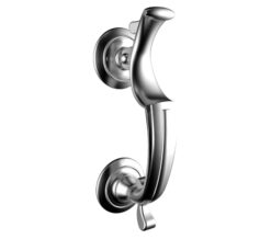 Doctor Door Knocker, Satin Chrome