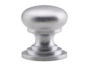 Fingertip Victorian Cupboard Knob (25Mm, 32Mm, 38Mm, 42Mm Or 50Mm), Satin Chrome