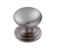 Fingertip Victorian Cupboard Knob (25Mm, 32Mm, 38Mm, 42Mm Or 50Mm), Stainless Steel Effect