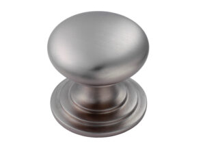 Fingertip Victorian Cupboard Knob (25Mm, 32Mm, 38Mm, 42Mm Or 50Mm), Stainless Steel Effect