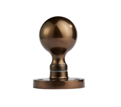 Manital Victorian Ball Mortice Door Knob, Dark Bronze (Sold In Pairs)