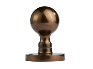 Manital Victorian Ball Mortice Door Knob, Dark Bronze (Sold In Pairs)