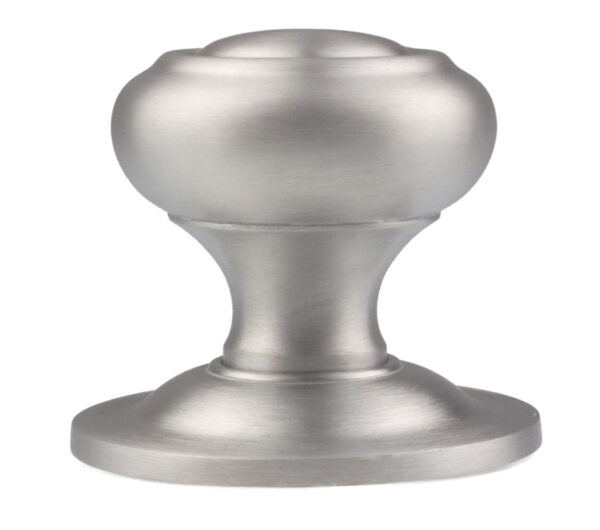 Centre Door Knob, Satin Chrome