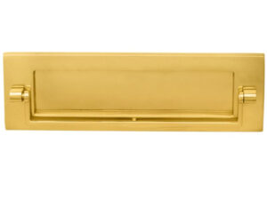 Postal Knocker Letter Plate (256Mm X 80Mm), Polished Brass