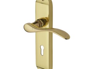 Heritage Brass Maya Polished Brass Door Handles (Sold In Pairs)