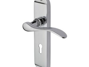 Heritage Brass Maya Polished Chrome Door Handles (Sold In Pairs)