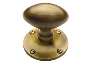 Heritage Brass Mayfair Mortice Door Knobs, Antique Brass (Sold In Pairs)