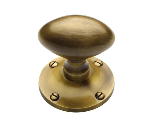 Heritage Brass Mayfair Mortice Door Knobs, Antique Brass (Sold In Pairs)