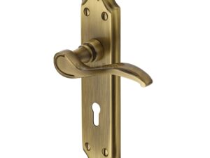 Heritage Brass Verona Antique Brass Door Handles - (Sold In Pairs)