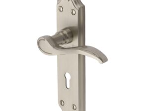 Heritage Brass Verona Satin Nickel Door Handles (Sold In Pairs)