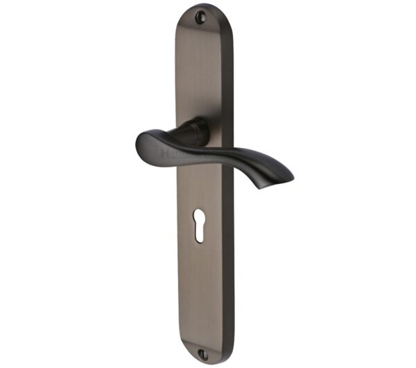 Heritage Brass Algarve Long Matt Bronze Door Handles (Sold In Pairs)