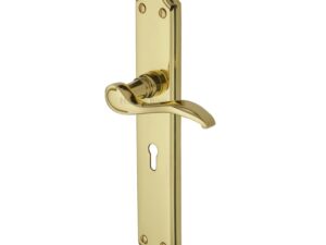 Heritage Brass Verona Long Polished Brass Door Handles (Sold In Pairs)