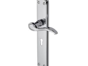 Heritage Brass Verona Long Polished Chrome Door Handles (Sold In Pairs)