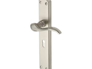 Heritage Brass Verona Long Satin Nickel Door Handles(Sold In Pairs)