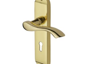 Heritage Brass Algarve Polished Brass Door Handles (Sold In Pairs)