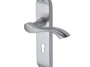 Heritage Brass Algarve Satin Chrome Door Handles (Sold In Pairs)