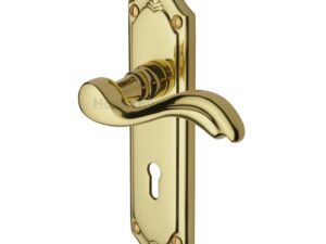 Heritage Brass Lisboa Polished Brass Door Handles(Sold In Pairs)