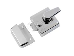 Heritage Brass Rim Cylinder Nightlatch (40Mm Or 60Mm), Polished Chrome