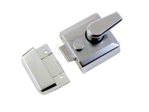 Heritage Brass Rim Cylinder Nightlatch (40Mm Or 60Mm), Satin Chrome