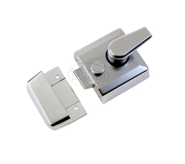 Heritage Brass Rim Cylinder Nightlatch (40Mm Or 60Mm), Satin Chrome